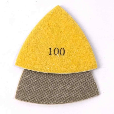 SPECIALTY DIAMOND 100g Electroplated Triangular Diamond Polishing Pad for Oscillating Tools MB1S